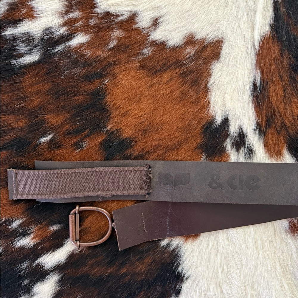 Isabel Marant & Cie wide leather belt stirrup ring buckle 38 M France - Picture 6 of 14